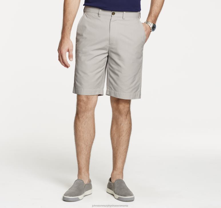 gri deschis 6FF4F425 bărbați Johnston  Murphy pantaloni scurți chino spălați îmbrăcăminte