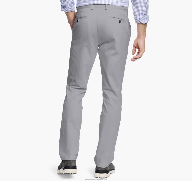 gri deschis 6FF4F498 bărbați Johnston  Murphy pantaloni chino spalati îmbrăcăminte