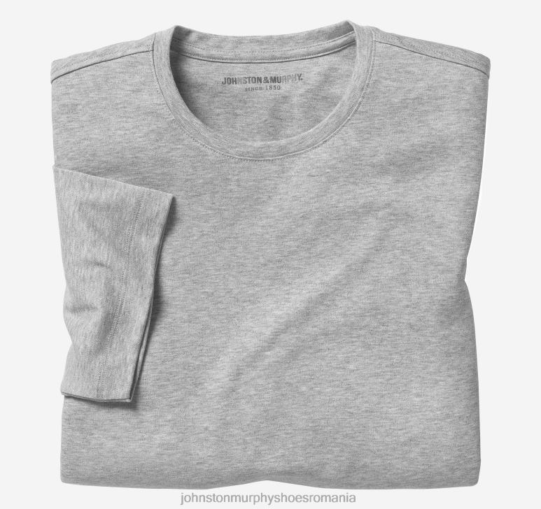 gri jaliu 6FF4F676 bărbați Johnston  Murphy tricou esential îmbrăcăminte