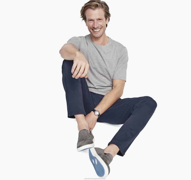 gri jaliu 6FF4F676 bărbați Johnston  Murphy tricou esential îmbrăcăminte