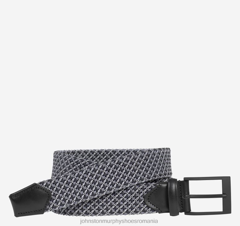 gri/alb 6FF4F1066 bărbați Johnston  Murphy centura tubulara tesuta accesorii