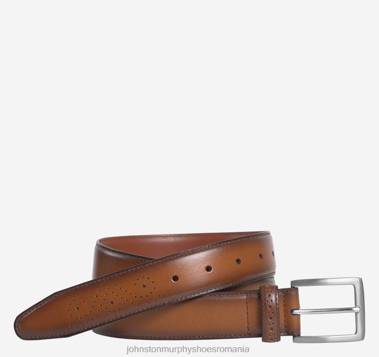 bronzat 6FF4F1064 bărbați Johnston & Murphy centura din piele lustruita accesorii