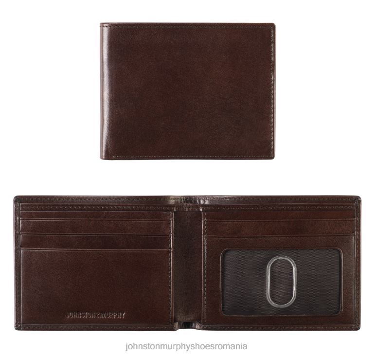 mahon 6FF4F1102 bărbați Johnston & Murphy portofel subțire din piele italiană accesorii