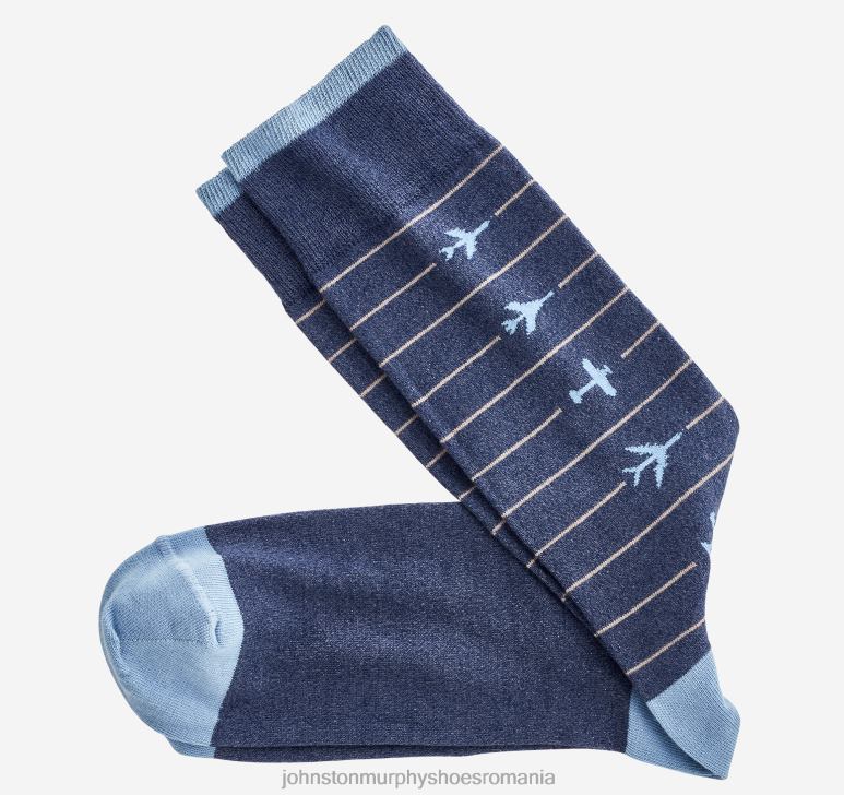 albastru 6FF4F1078 bărbați Johnston & Murphy șosete de avion accesorii