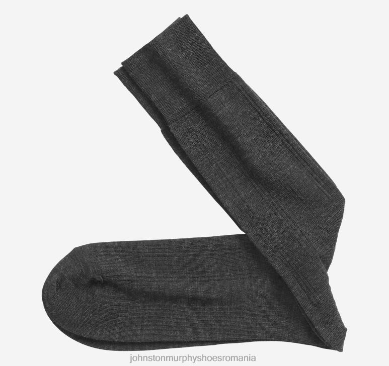 cărbune 6FF4F926 bărbați Johnston & Murphy șosete din lână cu nervuri accesorii