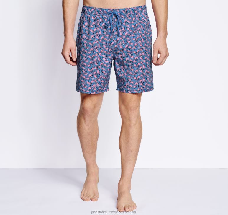 flamingo albastru 6FF4F488 bărbați Johnston & Murphy pantaloni scurți de baie îmbrăcăminte