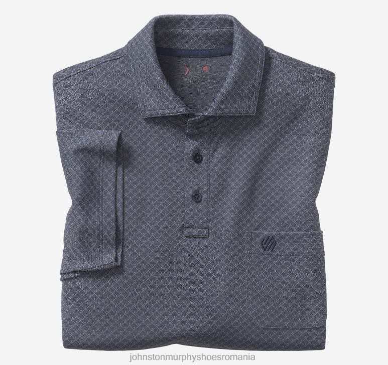 punct diamant bleumarin 6FF4F723 bărbați Johnston & Murphy polo xc4 jacquard îmbrăcăminte