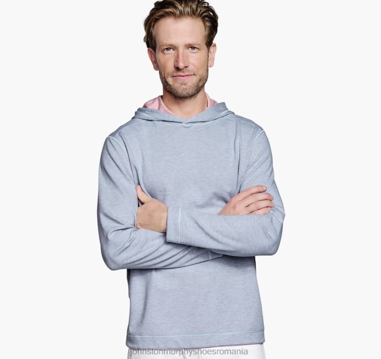 albastru deschis/roz 6FF4F630 bărbați Johnston & Murphy hanorac reversibil din tricot îmbrăcăminte