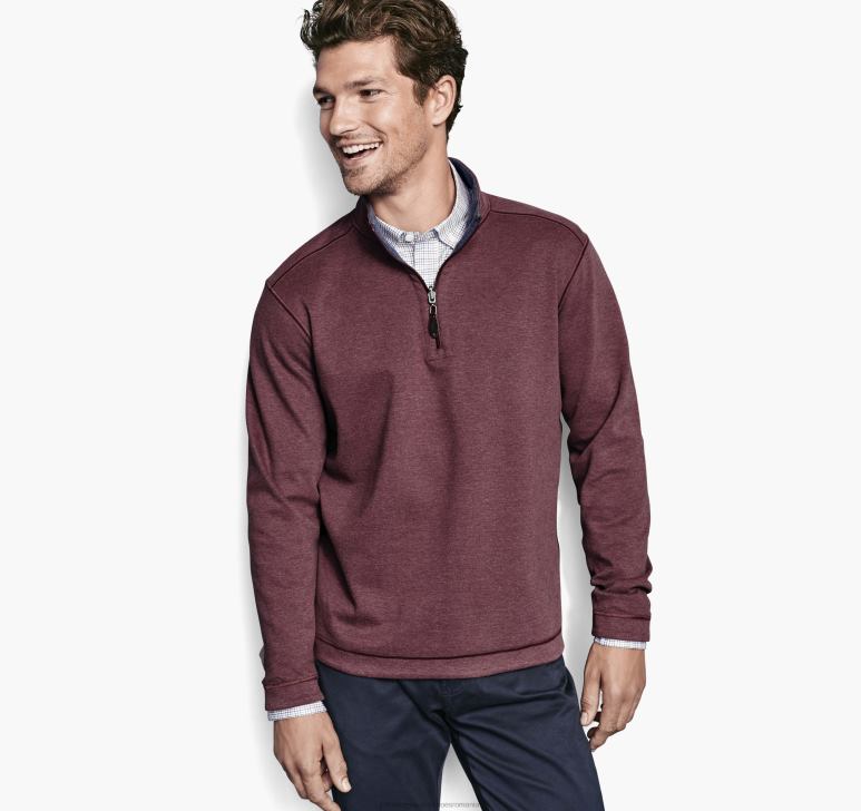boabe/albastru 6FF4F835 bărbați Johnston & Murphy fermoar solid reversibil îmbrăcăminte