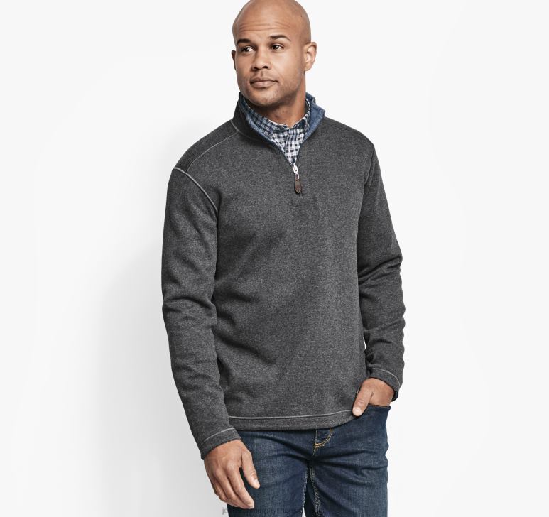 cărbune/albastru 6FF4F623 bărbați Johnston & Murphy fermoar solid reversibil îmbrăcăminte