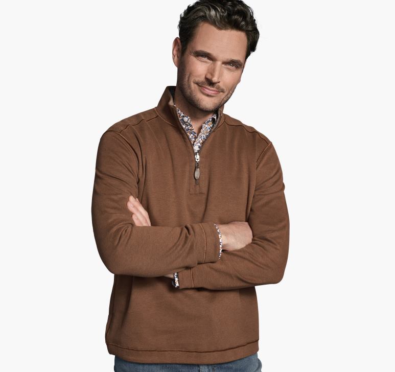 rugina/fulgi de ovaz 6FF4F704 bărbați Johnston & Murphy fermoar solid reversibil îmbrăcăminte