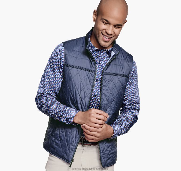 albastru/marinier 6FF4F804 bărbați Johnston & Murphy vestă reversibilă îmbrăcăminte