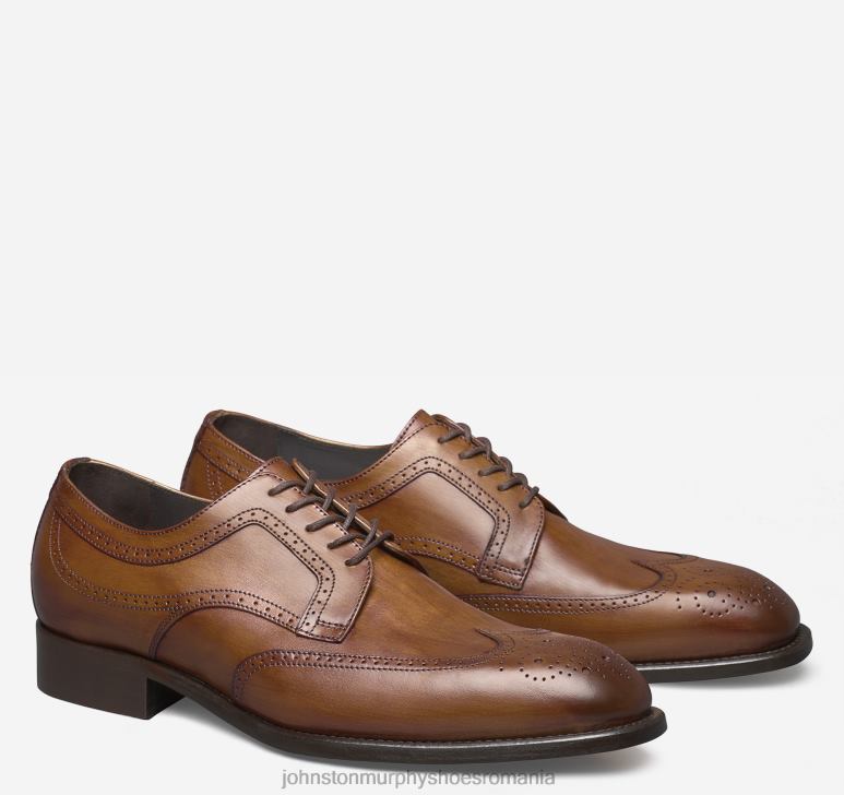 piele de vițel italiană bronzată 6FF4F237 bărbați Johnston & Murphy vârful aripii ellsworth pantofi