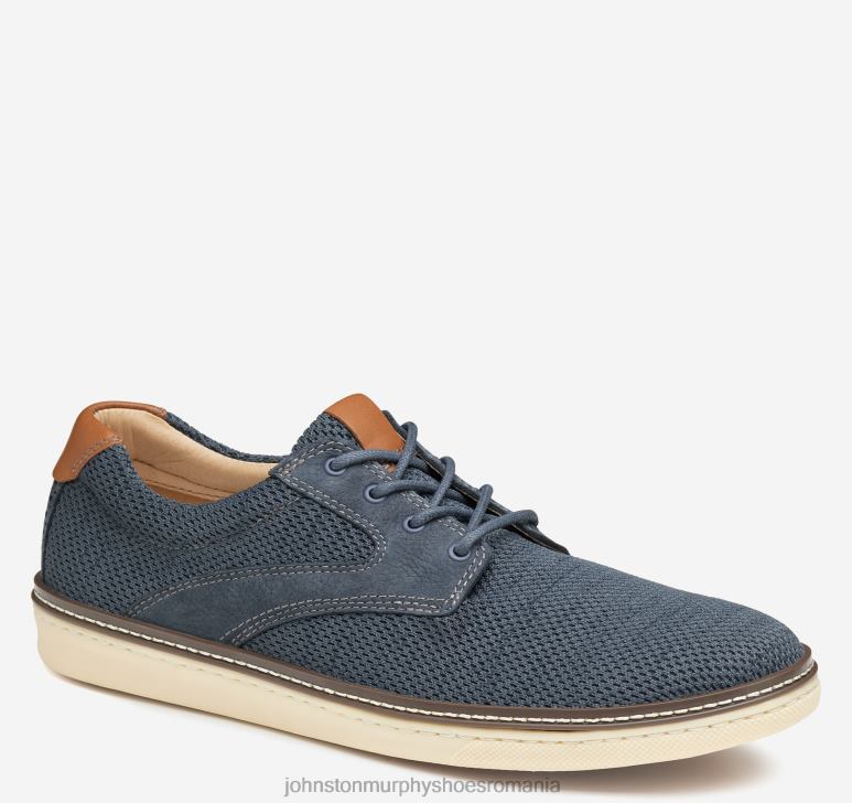 tricot bleumarin/nubuc 6FF4F4 bărbați Johnston & Murphy şa mcguffey knit pantofi