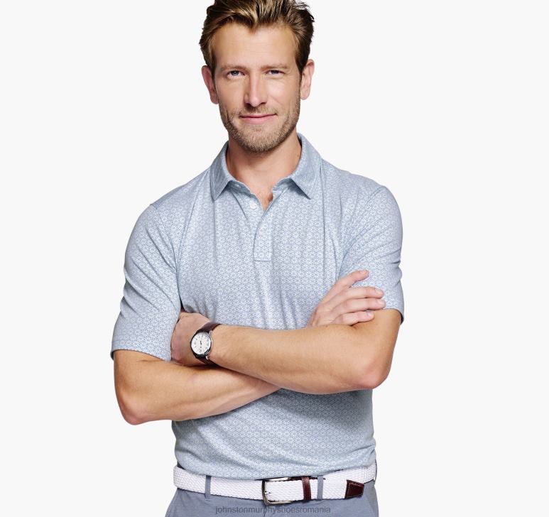 imprimeu verde multi petale 6FF4F647 unisex Johnston & Murphy polo xc4 performance din bumbac piqué îmbrăcăminte