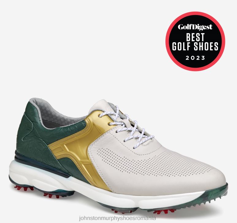 alb/verde full grain 6FF4F272 bărbați Johnston & Murphy xc4 gt2 luxe u-throat pantofi