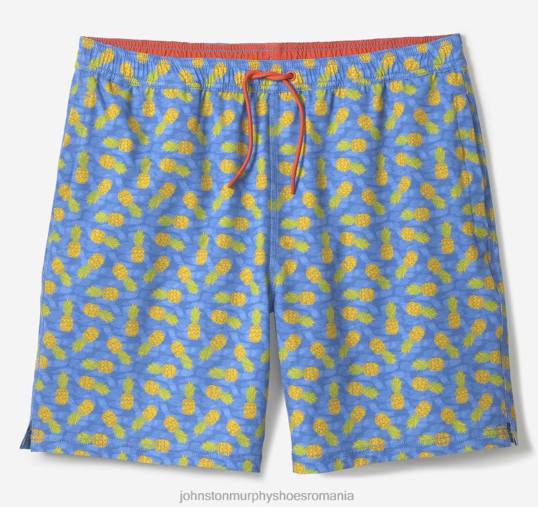 imprimeu albastru multi ananas 6FF4F841 bărbați Johnston  Murphy pantaloni scurți de baie îmbrăcăminte