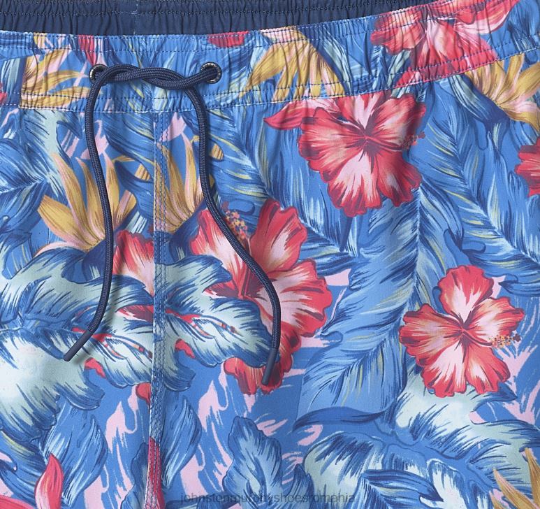 imprimeu floral tropical albastru 6FF4F626 bărbați Johnston  Murphy pantaloni scurți de baie îmbrăcăminte