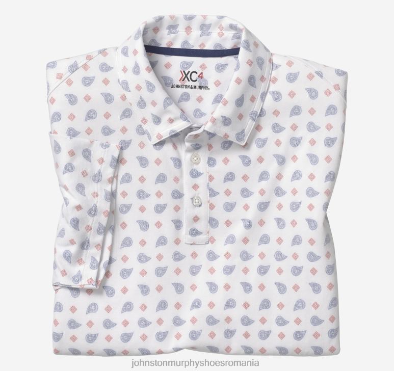imprimeu multi paisley bleumarin 6FF4F672 unisex Johnston  Murphy polo xc4 performance din bumbac piqué îmbrăcăminte