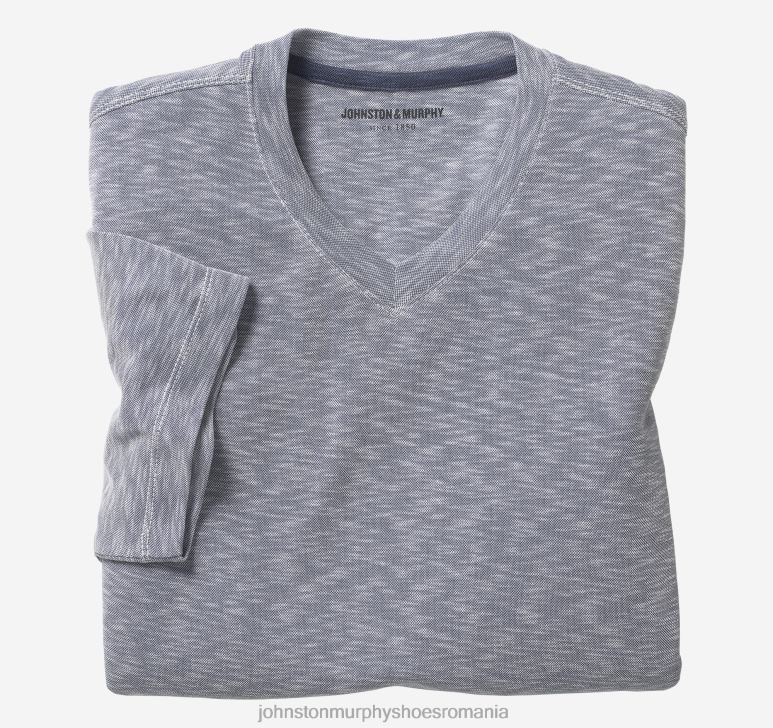 indigo 6FF4F682 bărbați Johnston  Murphy tricou vintage cu decolteu în V îmbrăcăminte