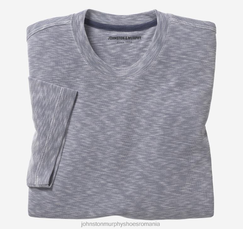indigo 6FF4F748 bărbați Johnston  Murphy tricou vintage cu decolteu slub îmbrăcăminte