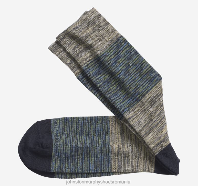 kaki/verde 6FF4F1054 bărbați Johnston  Murphy șosete cu blocuri de culoare erica accesorii