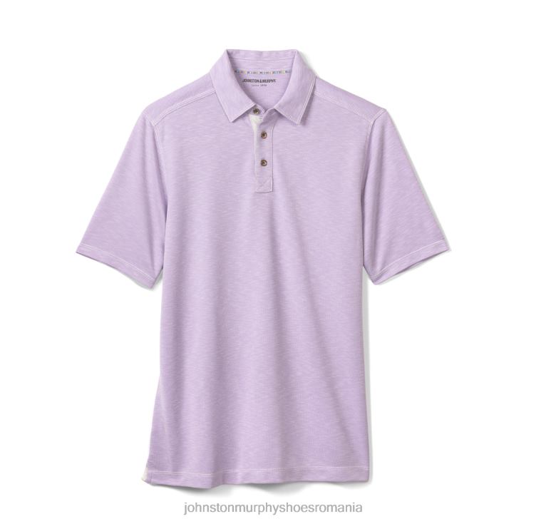 lavandă 6FF4F443 bărbați Johnston  Murphy polo vintage slub îmbrăcăminte