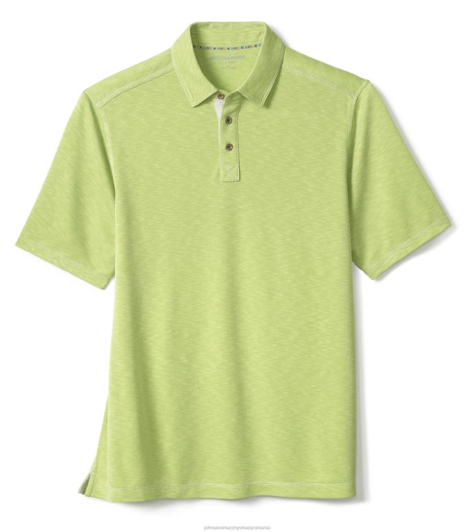 lămâie verde 6FF4F467 bărbați Johnston  Murphy polo vintage slub îmbrăcăminte