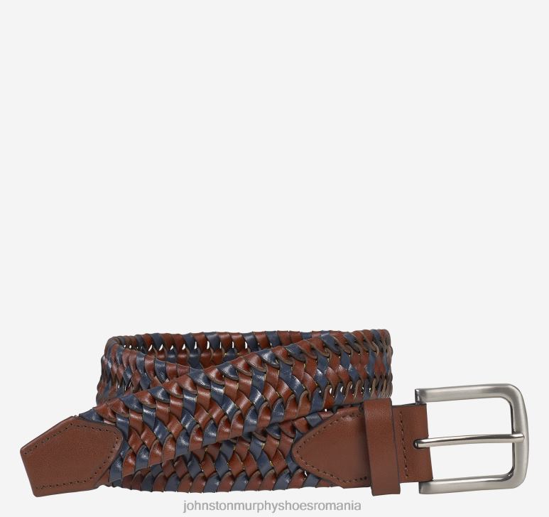 mahon/marine 6FF4F996 bărbați Johnston  Murphy centura din piele elastica tesuta accesorii