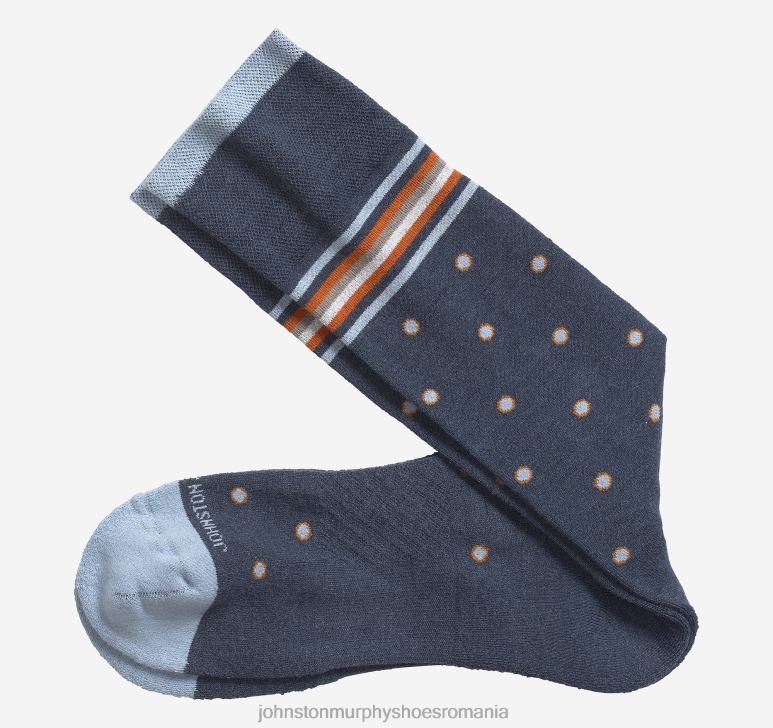 marina 6FF4F1036 bărbați Johnston  Murphy primul în șosete confortabile cu puncte cu dungi accesorii