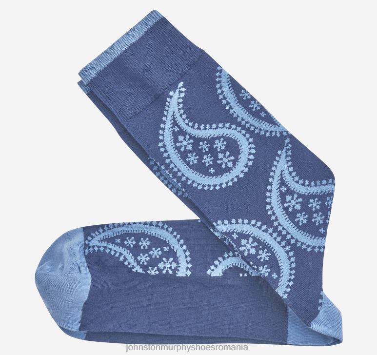 marina 6FF4F1073 bărbați Johnston  Murphy șosete paisley accesorii