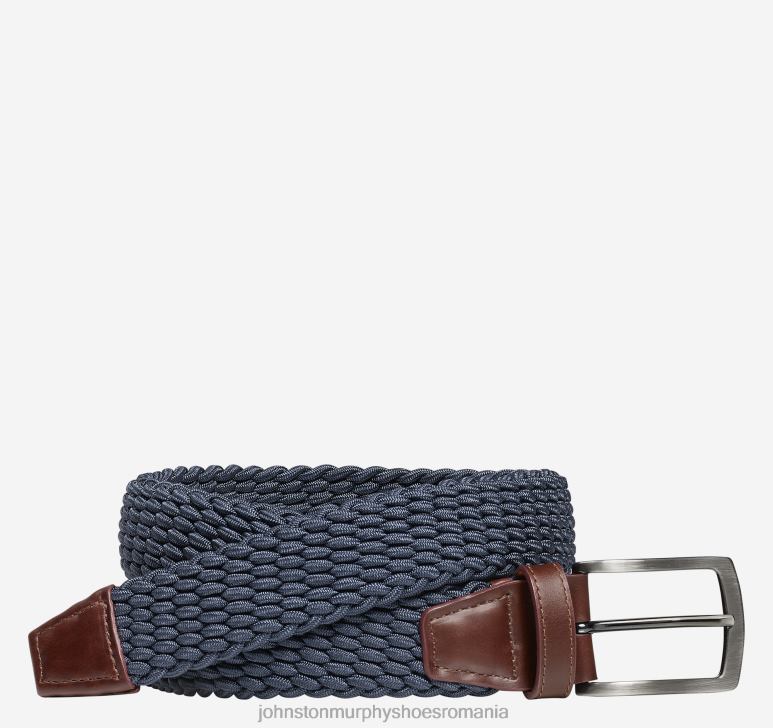 marina 6FF4F1144 bărbați Johnston  Murphy curea țesătă din tricot stretch accesorii