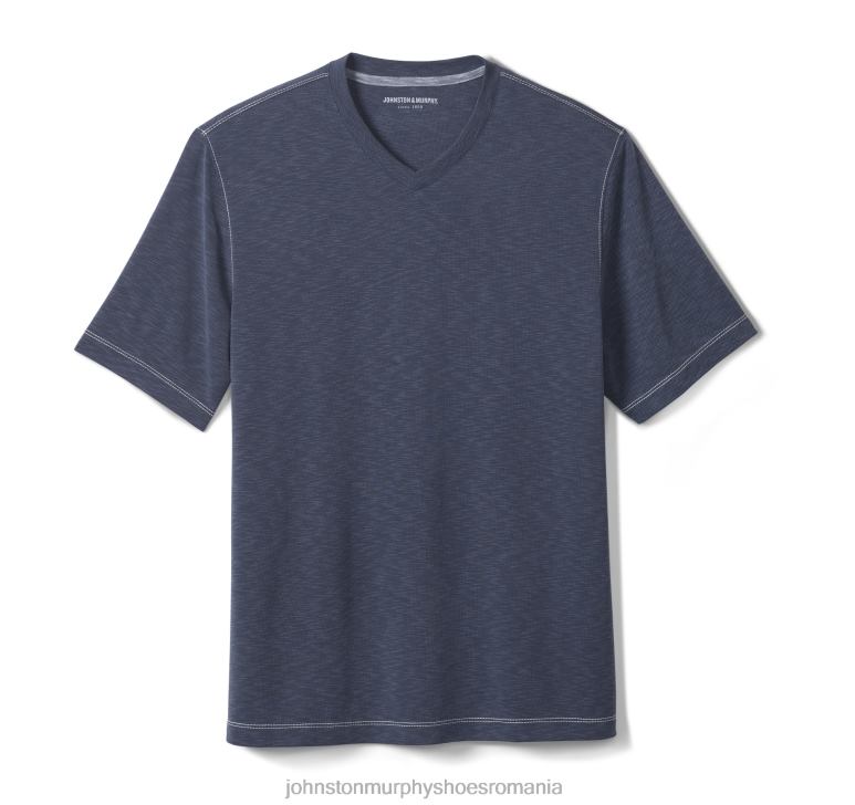 marina 6FF4F627 bărbați Johnston  Murphy tricou vintage cu decolteu în V îmbrăcăminte