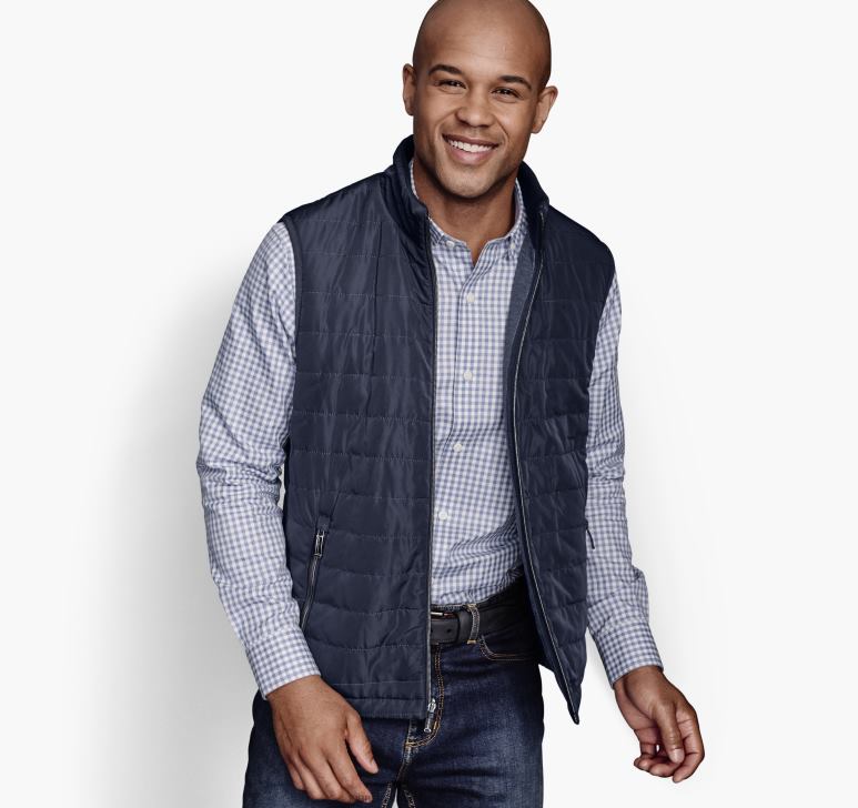 marina 6FF4F805 bărbați Johnston  Murphy vestă reversibilă îmbrăcăminte