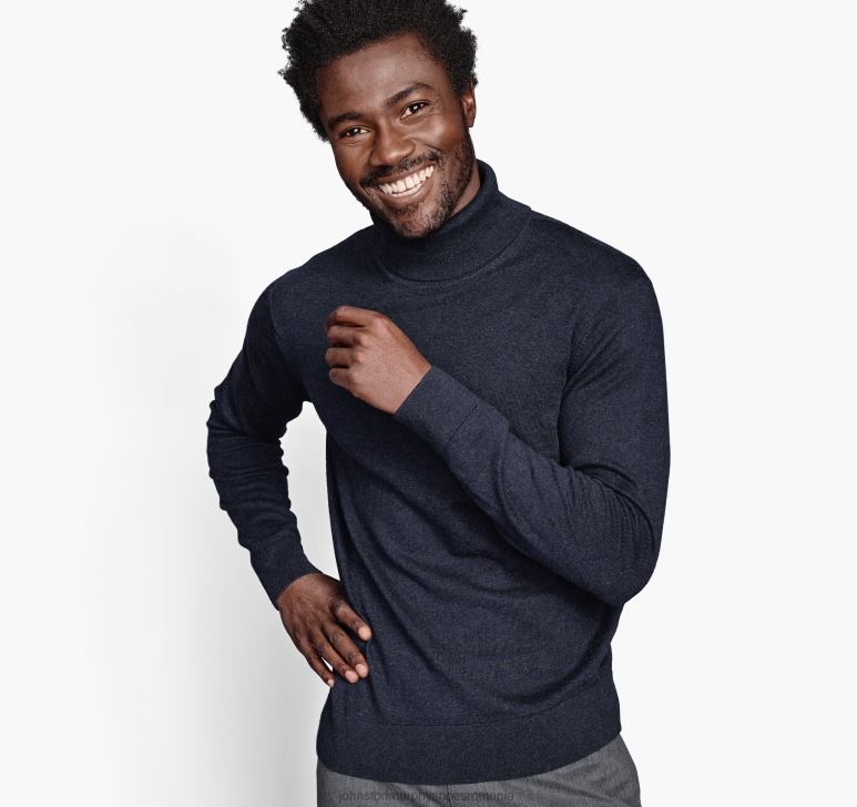marina 6FF4F817 unisex Johnston  Murphy pulover cu guler rotit îmbrăcăminte