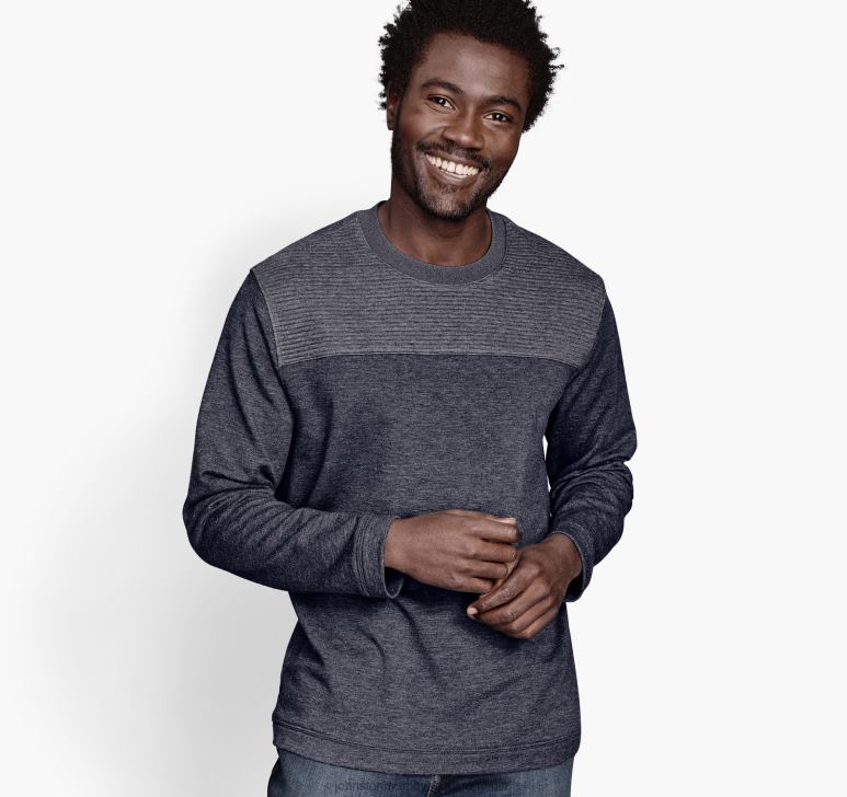 marina 6FF4F856 unisex Johnston  Murphy pulover pentru echipaj cu nervuri îmbrăcăminte