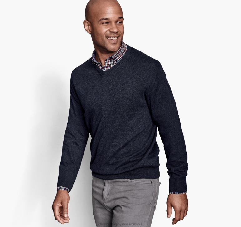 marina 6FF4F860 unisex Johnston  Murphy pulover cu decolteu în V îmbrăcăminte