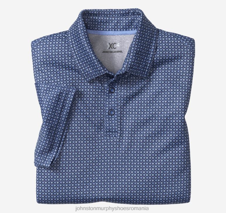 marine geo 6FF4F497 bărbați Johnston  Murphy polo de performanță cu imprimare xc4 îmbrăcăminte