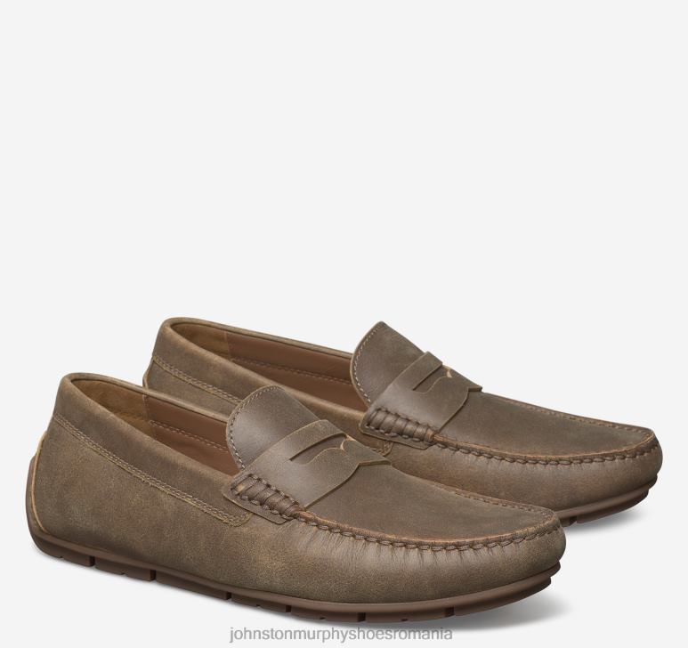 maro american full grain 6FF4F273 bărbați Johnston  Murphy sofer baldwin penny pantofi