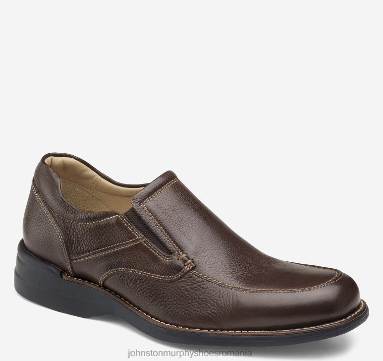 maro cu bob plin 6FF4F251 bărbați Johnston  Murphy shuler moc toe slip-on pantofi