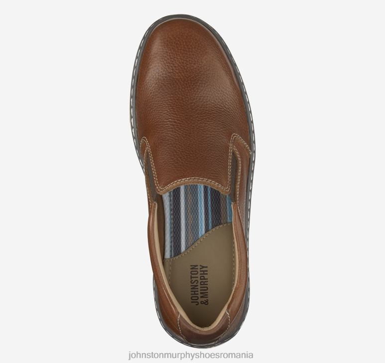 maro turned full grain 6FF4F1336 băiat Johnston  Murphy copil mare mcguffey slip-on pantofi