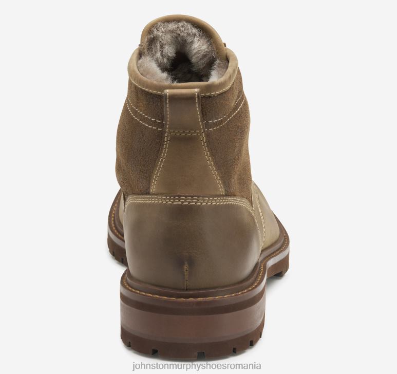 maro uns cu ulei de cereale integrale / shearling 6FF4F384 bărbați Johnston  Murphy cizme din shearling cu vârf simplu pantofi