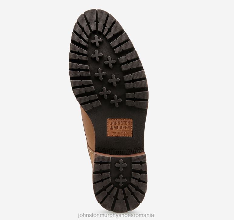 maro uns cu ulei de cereale integrale / shearling 6FF4F384 bărbați Johnston  Murphy cizme din shearling cu vârf simplu pantofi