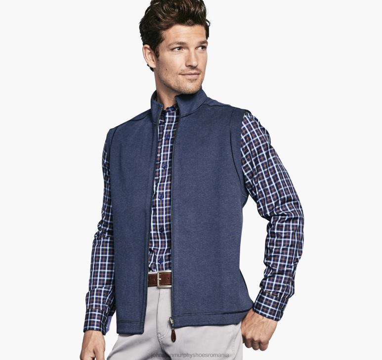 maro/bleumarin 6FF4F738 bărbați Johnston  Murphy vestă solidă reversibilă îmbrăcăminte