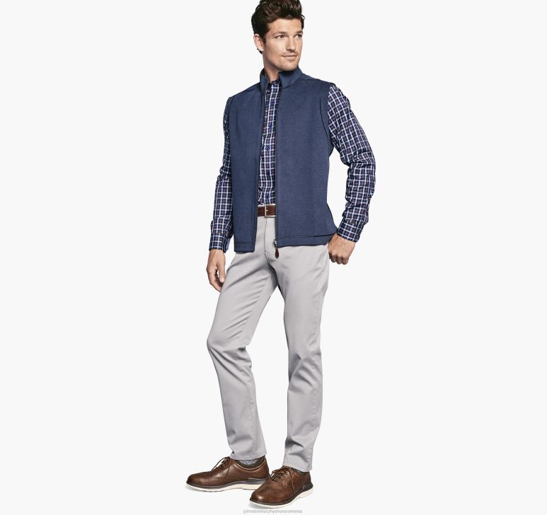 maro/bleumarin 6FF4F738 bărbați Johnston  Murphy vestă solidă reversibilă îmbrăcăminte