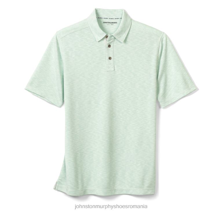 mentă 6FF4F416 bărbați Johnston  Murphy polo vintage slub îmbrăcăminte