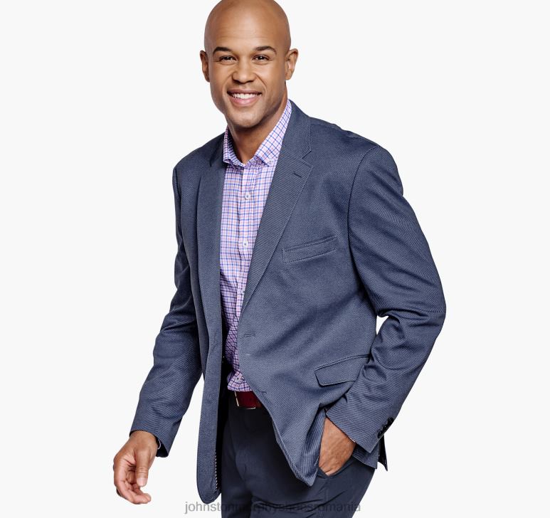 model de twill bleumarin 6FF4F474 bărbați Johnston  Murphy blazer din tricot twill xc4 îmbrăcăminte