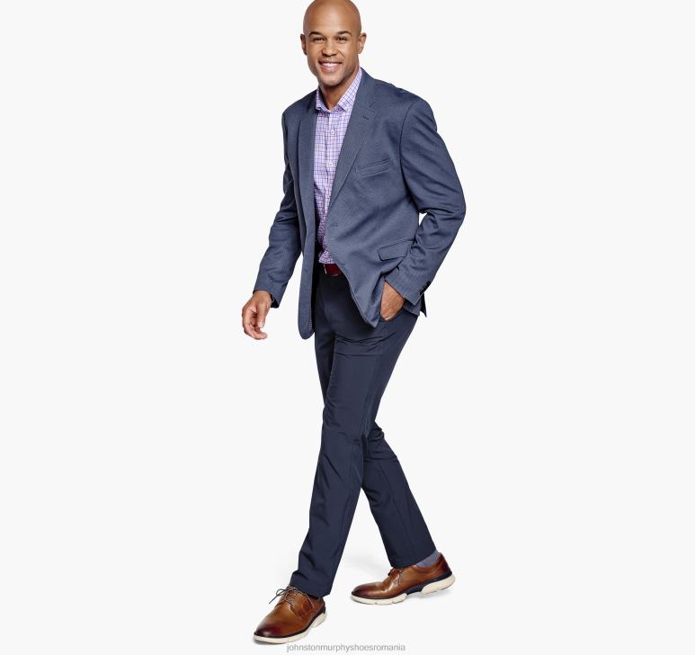 model de twill bleumarin 6FF4F474 bărbați Johnston  Murphy blazer din tricot twill xc4 îmbrăcăminte