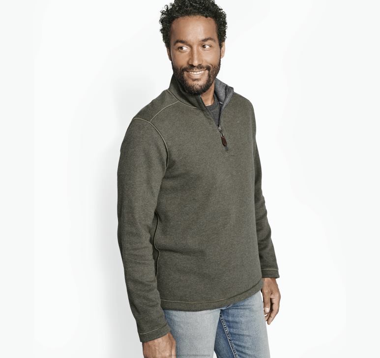 măsline/cărbune 6FF4F834 bărbați Johnston  Murphy fermoar solid reversibil îmbrăcăminte