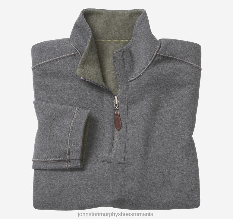 măsline/cărbune 6FF4F834 bărbați Johnston  Murphy fermoar solid reversibil îmbrăcăminte